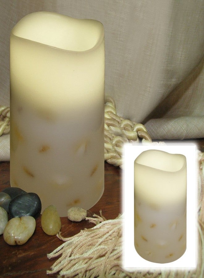 Brite Star Embedded Candle, Sea Shells