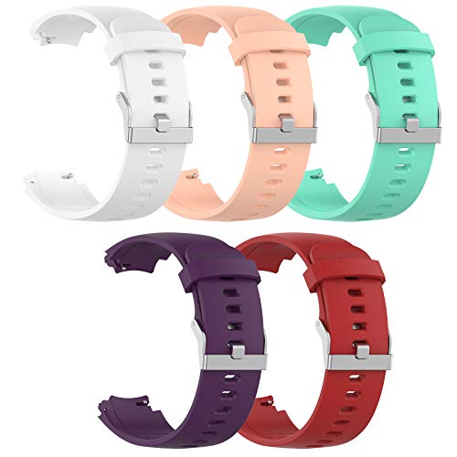 QGHXO Band for Amazfit Verge, Soft Silicone Replacement Band for Amazfit Verge lite Smartwatch (No Tracker, Replacement Bands Only) - Image 1