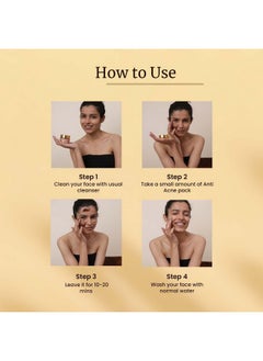 MELLOW Herbal Anti Acne Face Pack (20Gm) For Acne Prone Skin | Neem Bark, Clove & Multani Mitti |Helps To Prevent Pimples & Breakouts | Cleanses Oily Skin  - Image 3