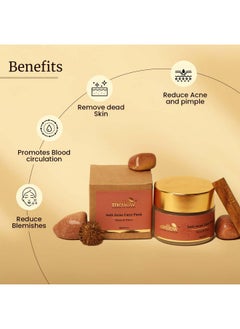MELLOW Herbal Anti Acne Face Pack (20Gm) For Acne Prone Skin | Neem Bark, Clove & Multani Mitti |Helps To Prevent Pimples & Breakouts | Cleanses Oily Skin  - Image 1