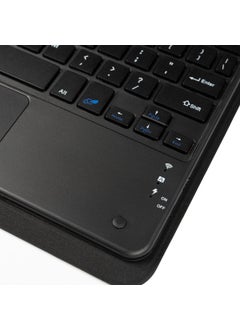 BBS Teknoloji Grup BBS Technology Group Apple iPad Air 11 2024 Zore Border Keyboard Bluetooth Connected Stand Keyboard Tablet Case-Black  - Image 4