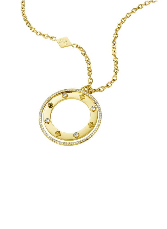 بوليس Necklace For Women Gold Plating With CrystalsPEJLN0001606