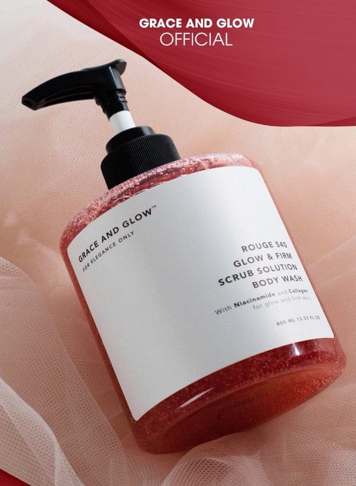 Glow GRACE AND GLOW Rouge 540 Glow and Firm Scrub solution Bodywash - Image 3