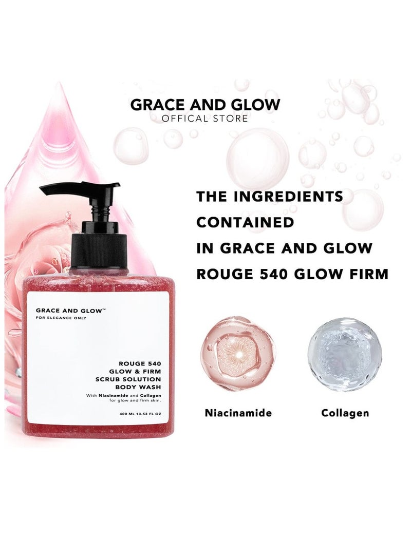 Glow GRACE AND GLOW Rouge 540 Glow and Firm Scrub solution Bodywash - Image 5