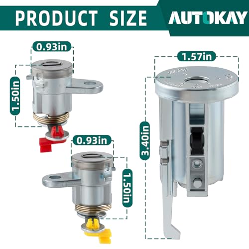 AUTOKAY New Door Lock & Key Ignition Barrel Set Fits for Isuzu NPR NQR NPR-HD NRR 2007-2011 - Image 4