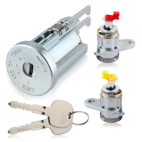 AUTOKAY New Door Lock & Key Ignition Barrel Set Fits for Isuzu NPR NQR NPR-HD NRR 2007-2011 - Image 1