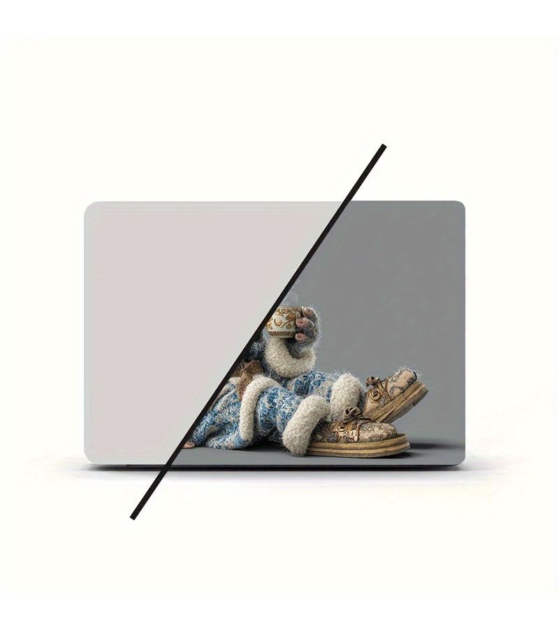 2 قطع فيلم كرتوني غطاء حماية للاب توب لاصق سهل التقشير من بي في سي لامع مناسب لـ Macbook Pro Air Lenovo ThinkPad HP Dell Asus Surface - Image 5