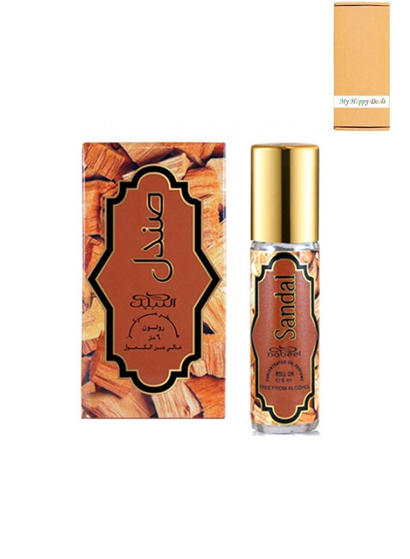 Nabeel Nabeel Sandal Alcohol Free Roll On Oil Perfume 6ML - Image 1