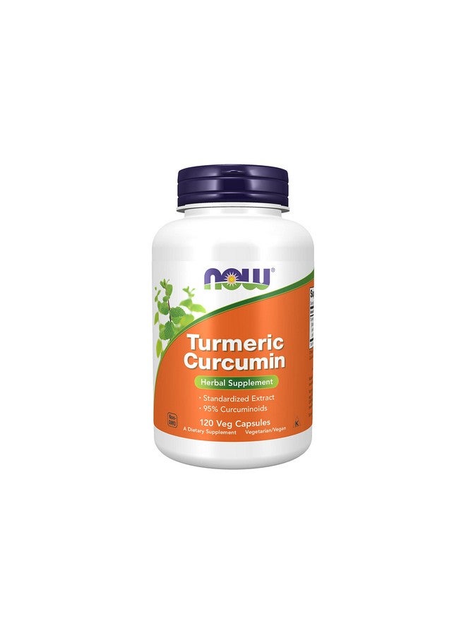 now Supplements Turmeric Curcumin Derived From Turmeric Root Extract Herbal Supplement 120 Veg Capsules - Image 1