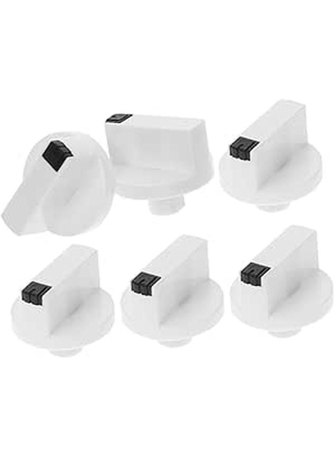 6 Pcs Plastic Oven Knobs Replacement For Gas Range Water Heater Control Rotary - Image 1