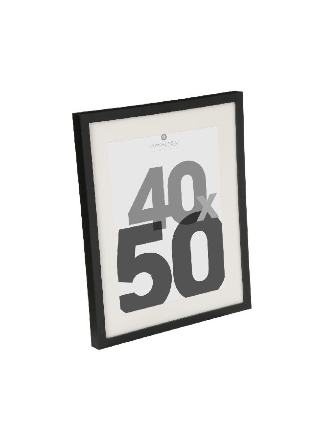 اتموسفيرا إطار الصور الزخرفي المعلق على الحائط باللون الاسود بقياس 40 × 50 سم 121160A - Image 2