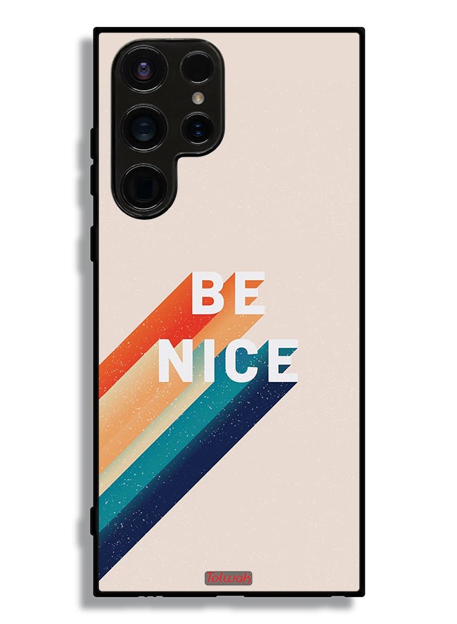 Tolwak Samsung Galaxy S23 Ultra 5G Protective Case Cover Be Nice - Image 3