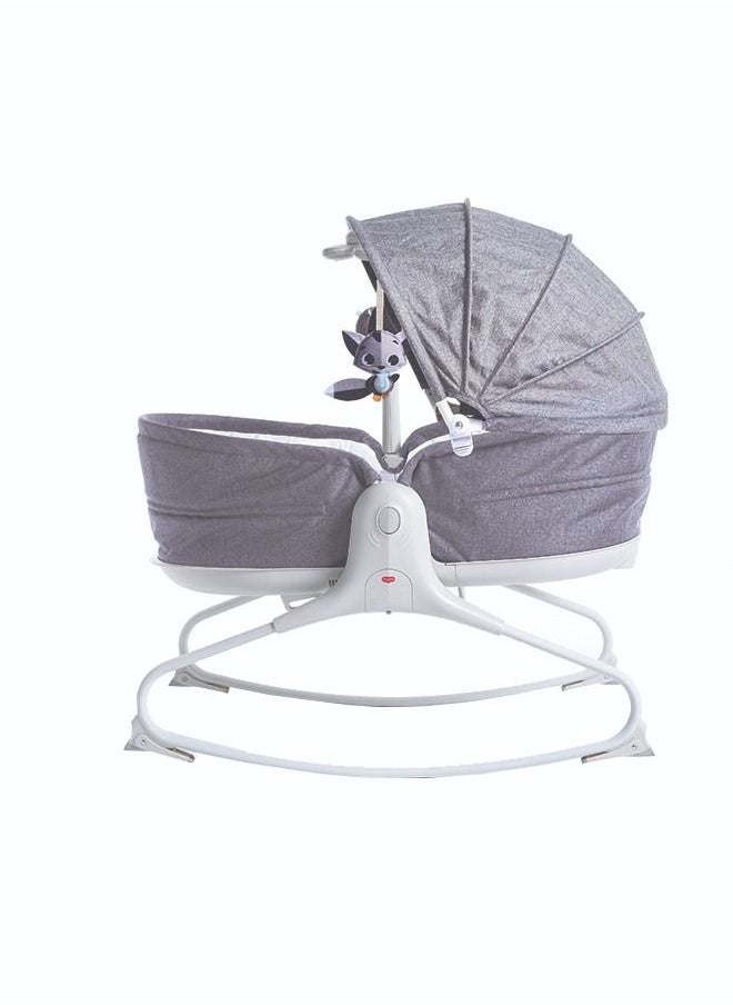 Tiny Love - 3 In 1 Rocker Napper Grey Cozy With Canopy - Grey - Image 1