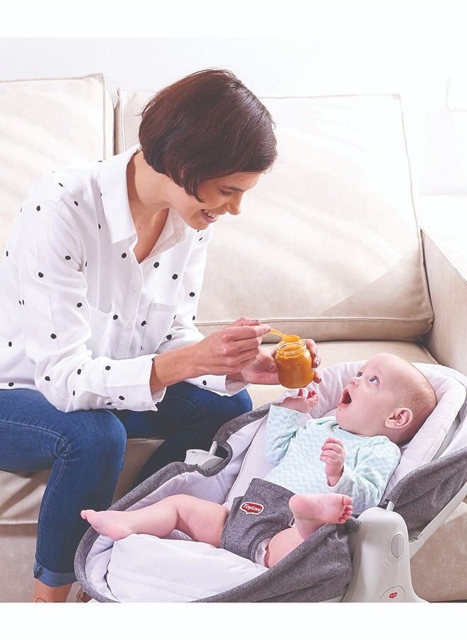 Tiny Love - 3 In 1 Rocker Napper Grey Cozy With Canopy - Grey - Image 1