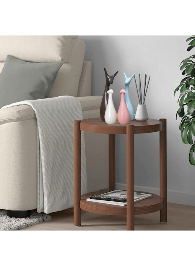 Xtore® Home Décor Lucky Deer Family Matte Finish Ceramic Figures- (Set of 4, Sky, Brown, Pink, Off-White) - Image 4