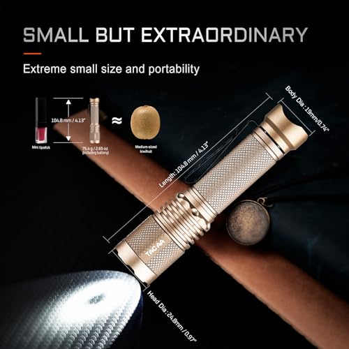 ACEBEAM TAC AA 2.0 Longest-Range AA Flashlight 360 Meters, 900 High Lumens Tactical EDC Flashlight Rechargeable, 6 Modes Pocket LED Super Bright Small Mini Flashlight for Camping, Home(SFT-25R) - Image 4
