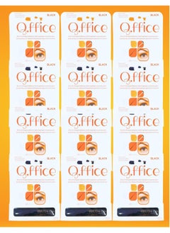 Office 12 Pieces Eyelash Glue Black 6g 