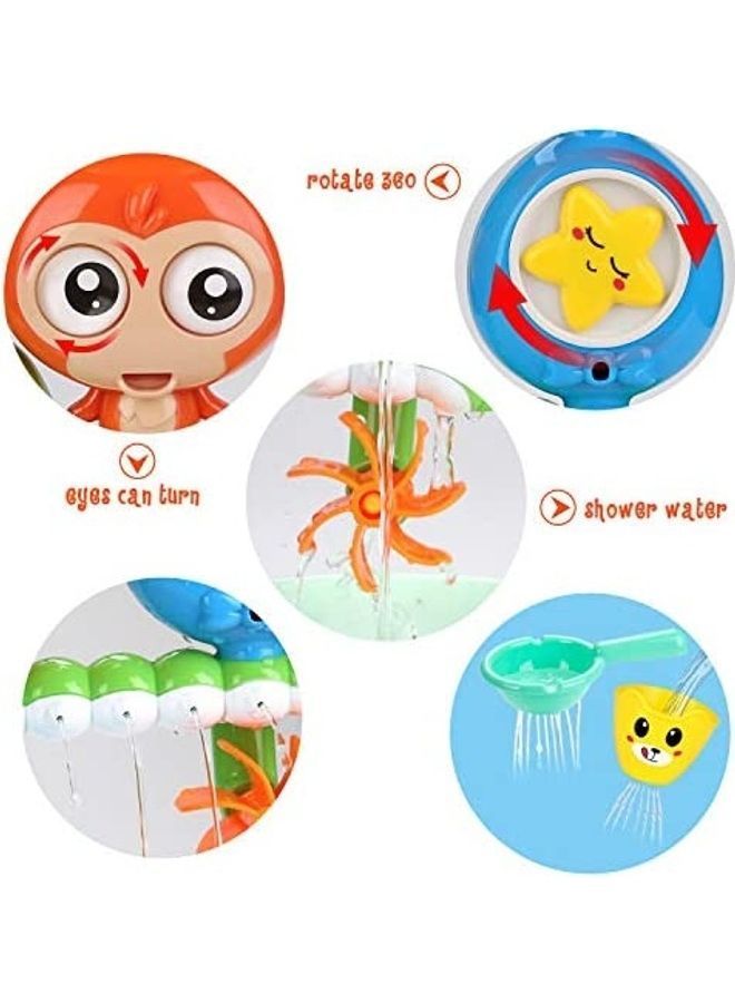 NIBEMINENT Bathtub Toy with Waterfall Station and Diy Ball Track - Image 3