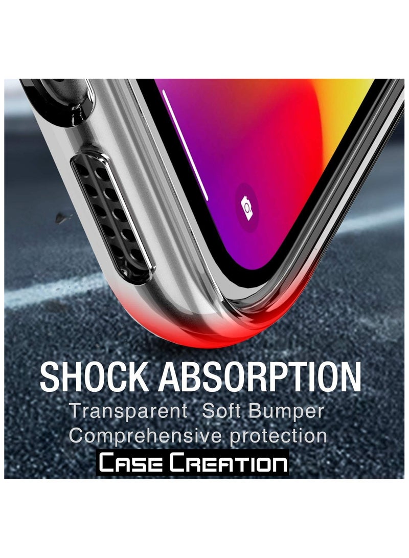 فواتير جراب شفاف مقاوم للصدمات لهاتف iPhone XR، غير مصفر، حماية من السقوط العسكري بطول 10 أقدام، غطاء هاتف صلب شفاف مع وسائد هوائية بأربع زوايا للحماية من السقوط - Image 3