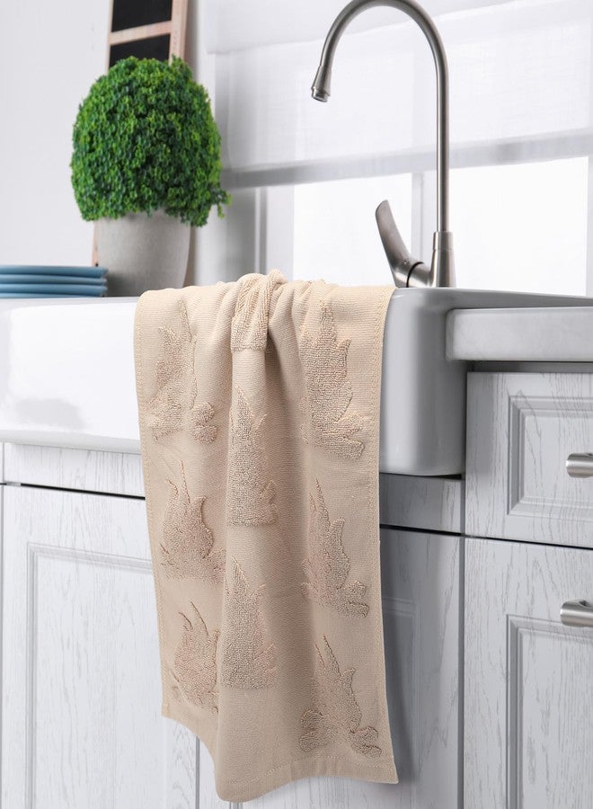 Remagr 2 Pcs Camping Themed Bathroom Hand Towels 29.5 x 13.7 in Farmhouse Kitchen Bath Towel 3D Bonfire Jacquard Weave 100% Cotton Happy Camper Decor for Christmas Winter Gifts - Image 3