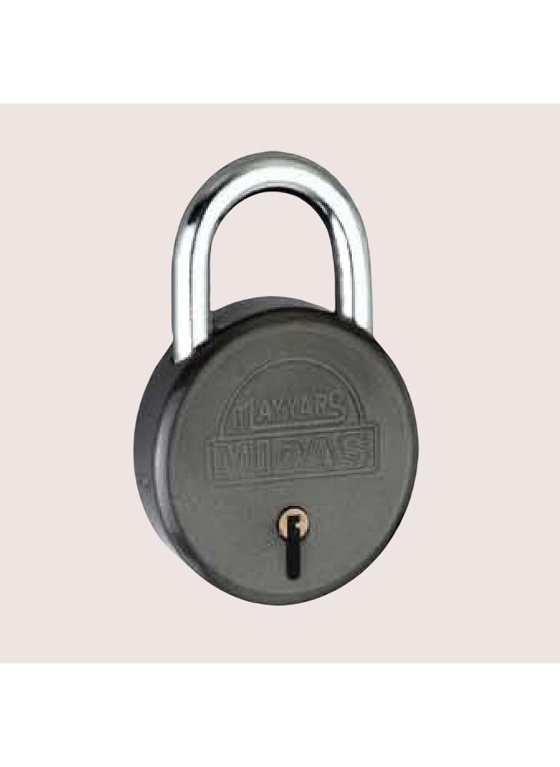 NAYYARS NAYYARS Midas HeavyDuty 75mm Black Round Padlock with 7Lever Security 3 Iron Keys HighSecurity Lock for Home Office and Travel Pack of 4  - Image 2