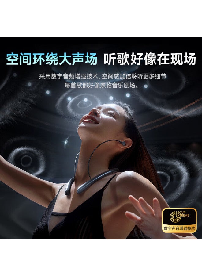 Linklikebluetooth Earphones Neckband Style Top 1 Noise Cancelling Earphones Neck Hanging Style Sports Wireless Ultra-long Battery Life Latest Model - Image 5