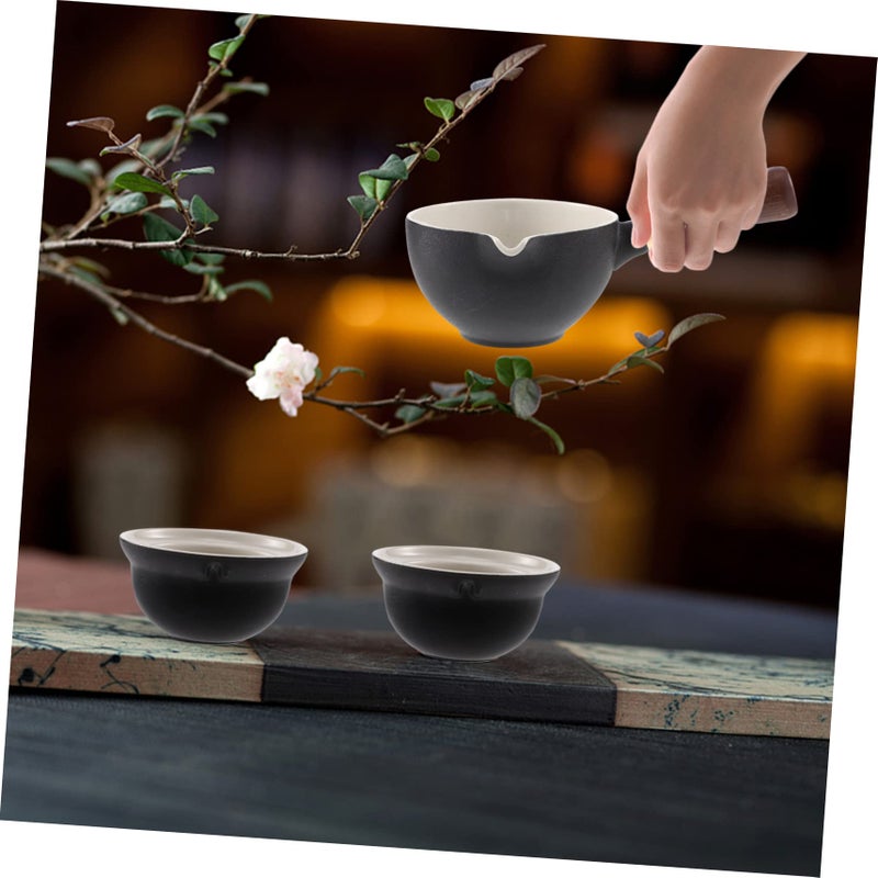 Rotating Ceramic Chinese Teapot with Filter Strainer Heat Resistant Porcelain for Loose Tea - Image 4