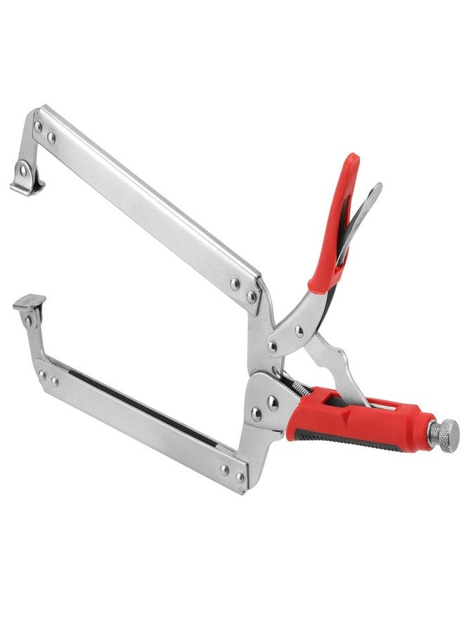 بينجيو كماشة قفل بمشبك على شكل حرف C من بينجيوي، 4 قطع، مقاس 18 بوصة، مشابك على شكل حرف C شديدة التحمل مع وسادات دوارة وغطاء مقبض مطاطي، أدوات لحام ونجارة قابلة للتعديل، فتحة فك قصوى 7 بوصات - Image 5