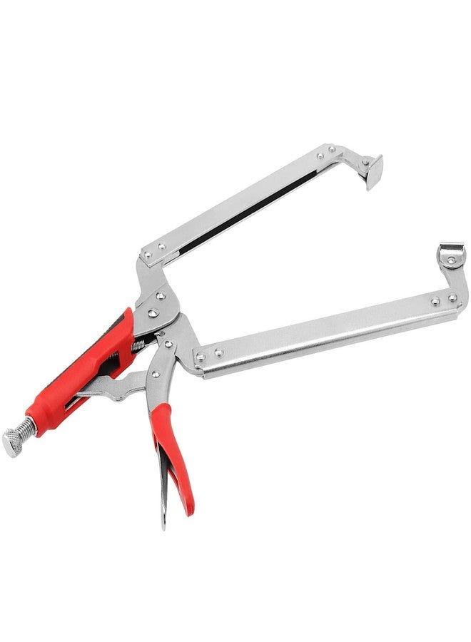 بينجيو كماشة قفل بمشبك على شكل حرف C من بينجيوي، 4 قطع، مقاس 18 بوصة، مشابك على شكل حرف C شديدة التحمل مع وسادات دوارة وغطاء مقبض مطاطي، أدوات لحام ونجارة قابلة للتعديل، فتحة فك قصوى 7 بوصات - Image 4