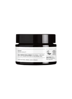 Evolve Organic Beauty  Natural Daily Renew Facial Cream  SmallBatch Vegan Clean Beauty 1 oz  30 mL