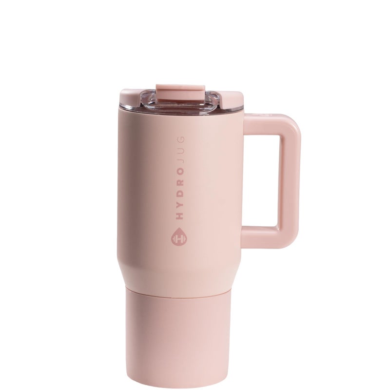 HydroJug Coffee Traveler 20 oz LeakResistant CeramicLined Insulated Travel Coffee Mug for Hot or Cold Drinks with Flip Lid Handle Dishwasher Safe Coffee Tumbler Dusty Rose - Image 2