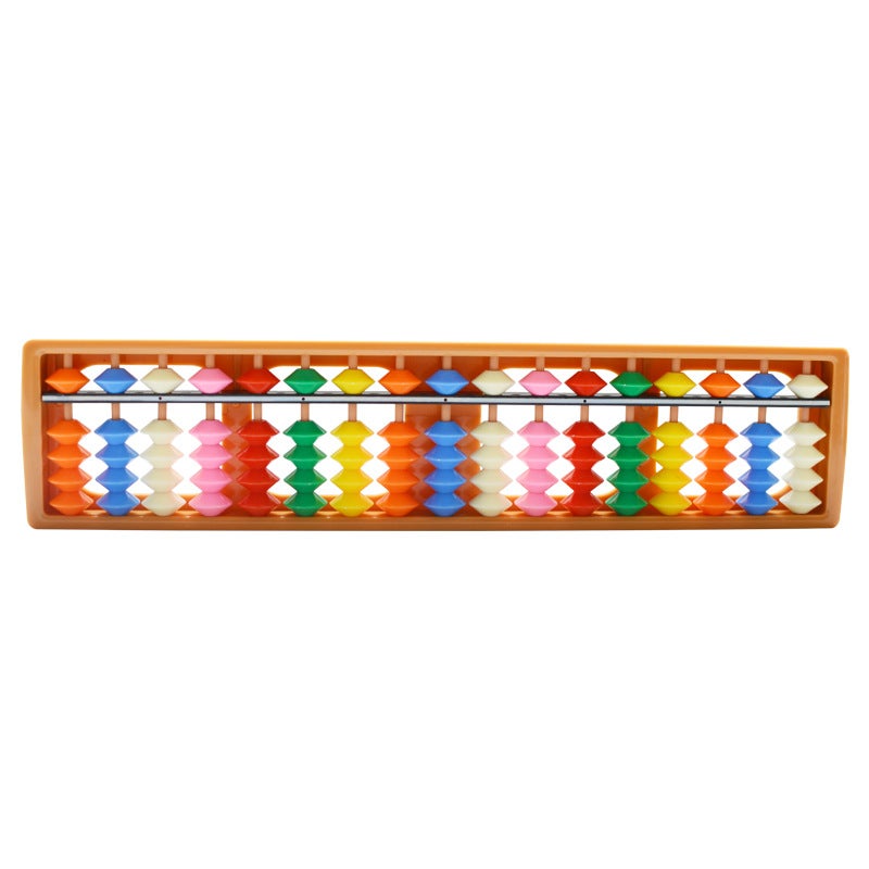 17-Level Colorful Abacus for Kids and Students 17-file yellow frame color 