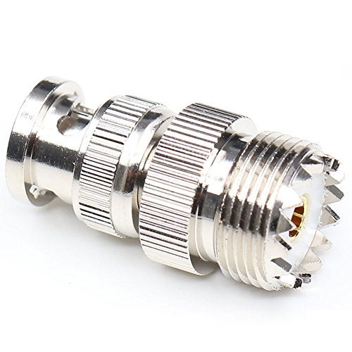 ANHAN BNC to UHF Coax Adapter, BNC Male to UHF Female Connector, PL259 Female Adapter, 2-Pack - Image 4
