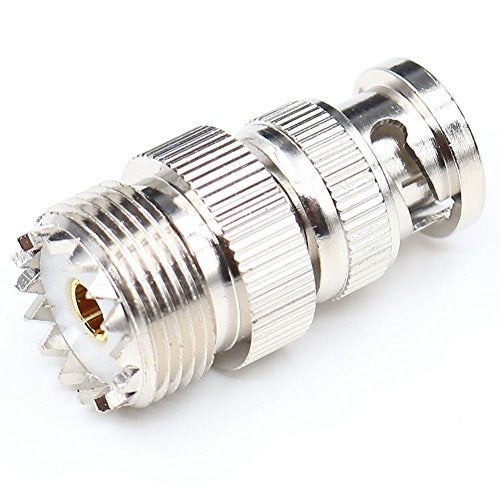 ANHAN BNC to UHF Coax Adapter, BNC Male to UHF Female Connector, PL259 Female Adapter, 2-Pack - Image 5