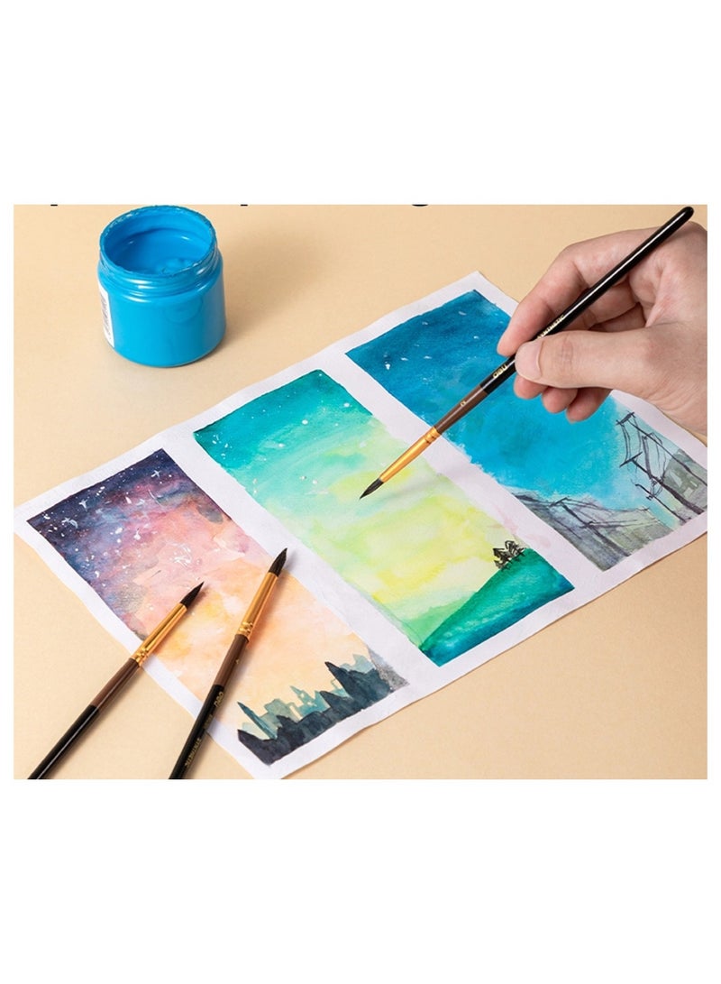 Deli مجموعة فرشاة طلاء من 3 قطع برؤوس دائرية - Image 4