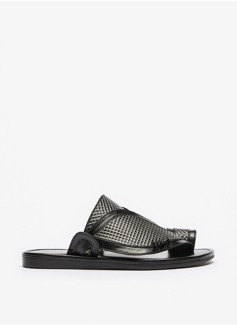 shoexpress - Boys Paneled Slip-On Arabic Sandals Ramadan Collection - Image 1