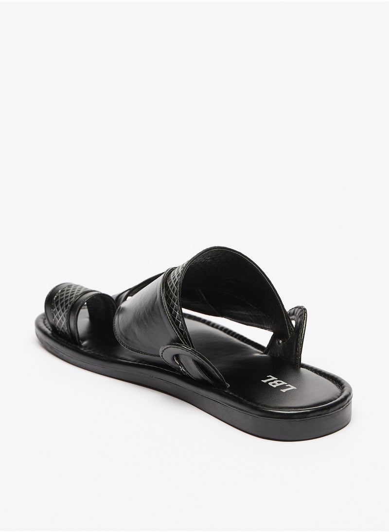 shoexpress - Boys Paneled Slip-On Arabic Sandals Ramadan Collection - Image 1