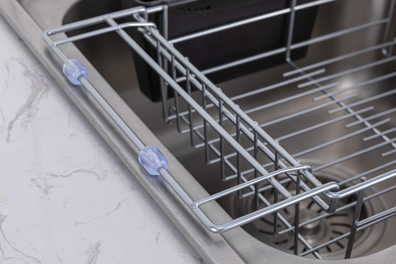 Premium Racks Expandable Over The Sink Dish Rack - 304 Stainless Steel - Durable - Image 3
