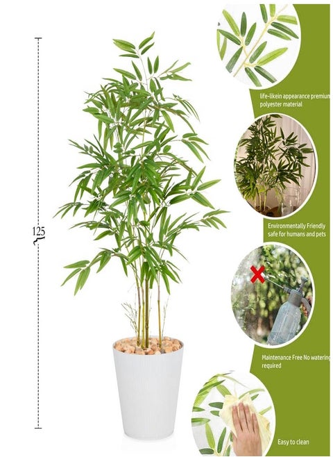 An artificial tree that simulates a bamboo tree with its natural texture 130 cm