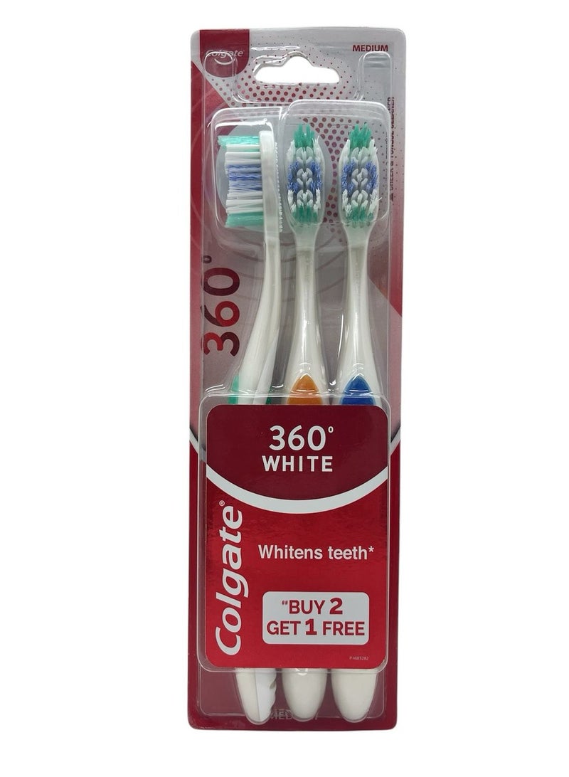 كولجيت فرشاة كولجيت 360 وايت 3 قطع