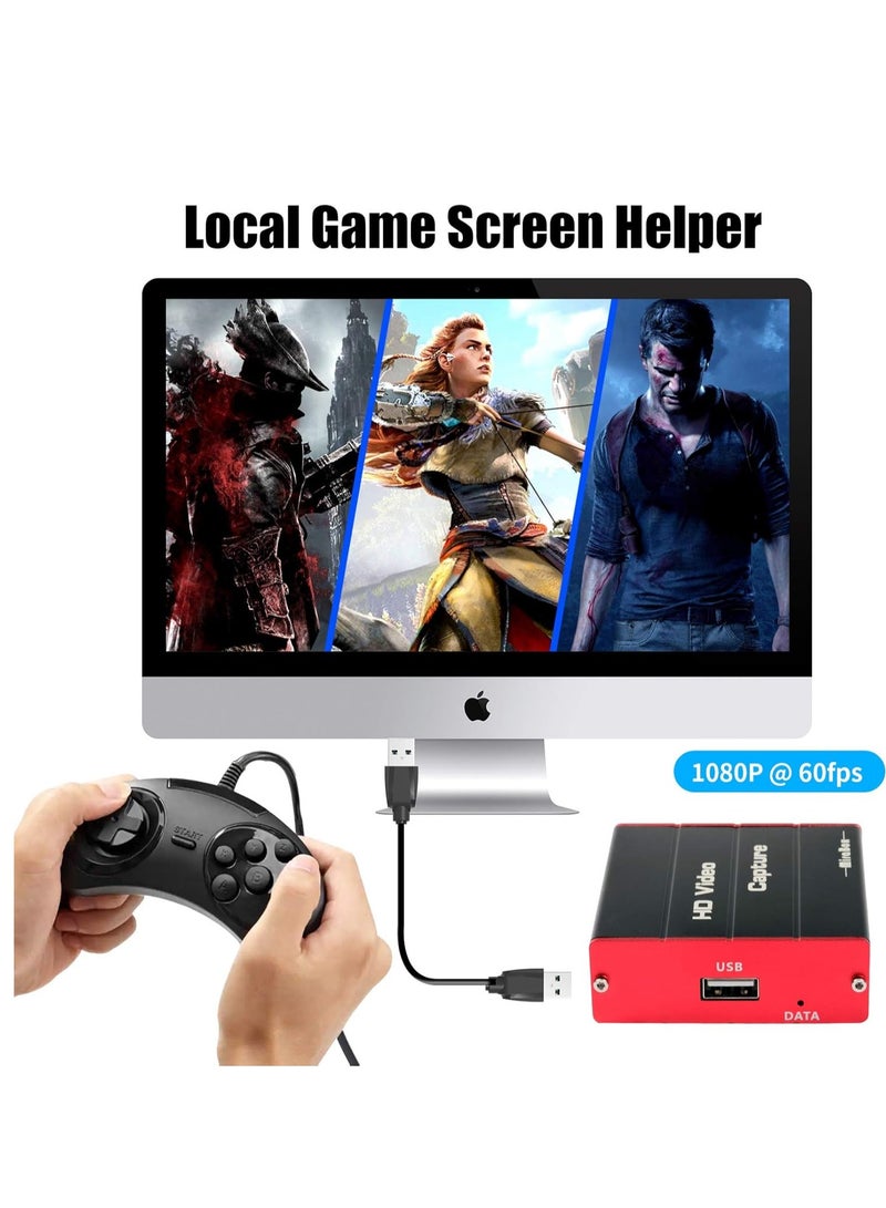 USB 3.0 HDMI Video Capture Card 1080P 60FPS HD with HDMI Port Works with DSLR Xbox PS4 Nintendo Switch for OBS Gaming Twitch Live Streaming Recording - Image 4