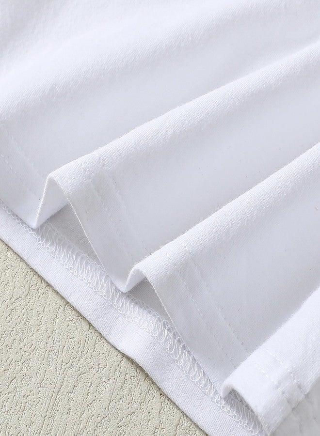 Magic Park 12M-14Y Toddler Girl Long Sleeve Blouse Girls Ruffle T-Shirt Solid Color Tee Casual Tops Holiday Winter Shirts (3 Years, Long White) - Image 5