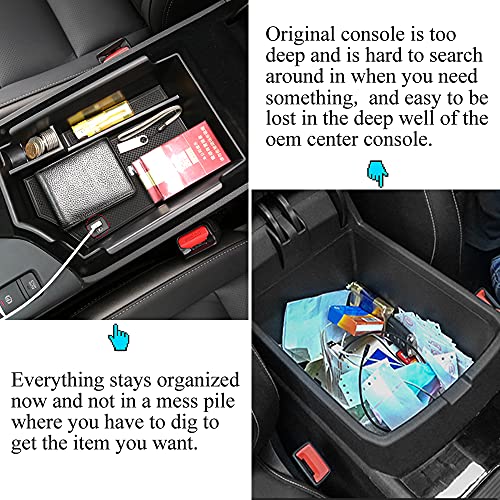 Vesul Center Console Armrest Storage Box Compatible with Infiniti QX50 2019-2023/QX55 2022-2023 ABS Tray Insert Organizer Glove Pallet - Image 4