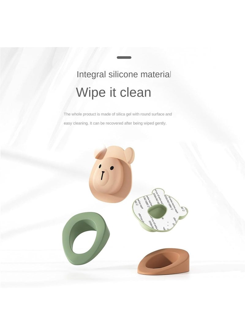 SOLARAE Door Stopper, Door Stopper Rubber, Rubber Silicone Gate Door Stoppers, Holder Doorstop Floor Wall Protector with Storage Base, 2pcs - Image 5