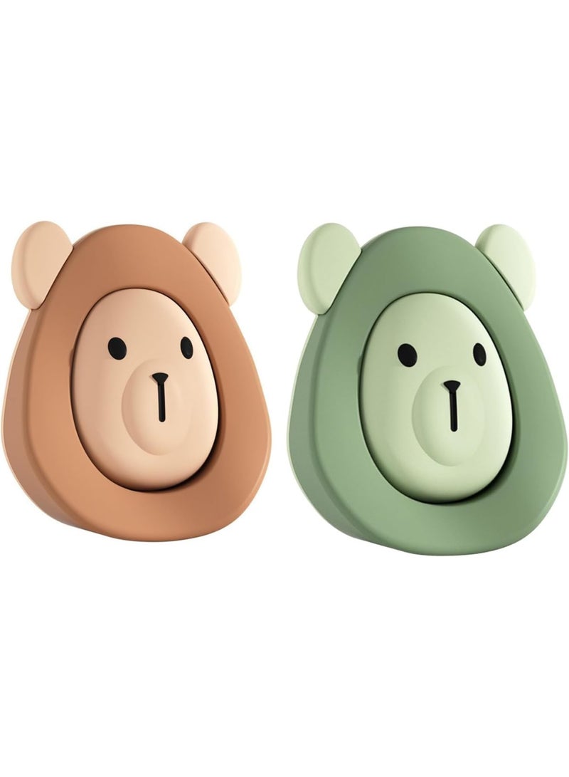 SOLARAE Door Stopper, Door Stopper Rubber, Rubber Silicone Gate Door Stoppers, Holder Doorstop Floor Wall Protector with Storage Base, 2pcs - Image 1