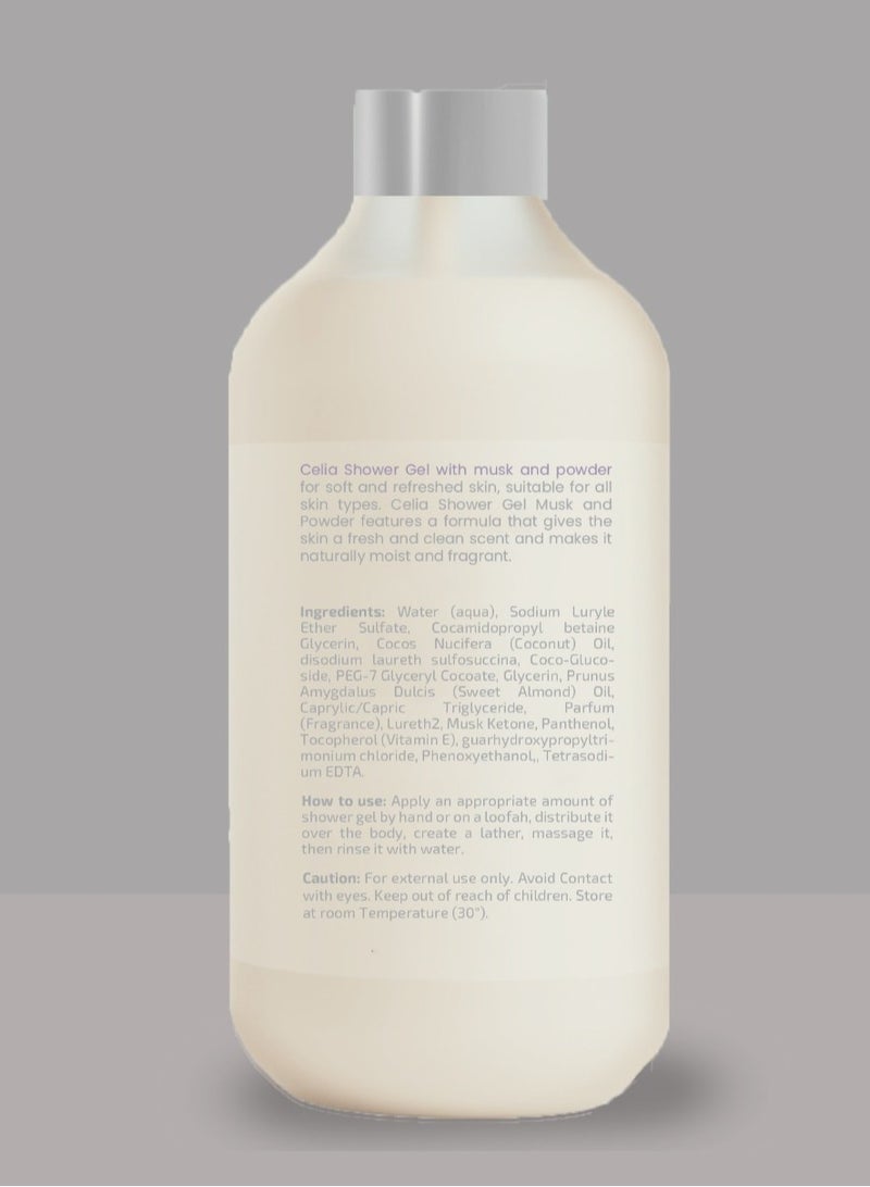 CELIA SHOWER GEL MUSK & POWDER - Image 3