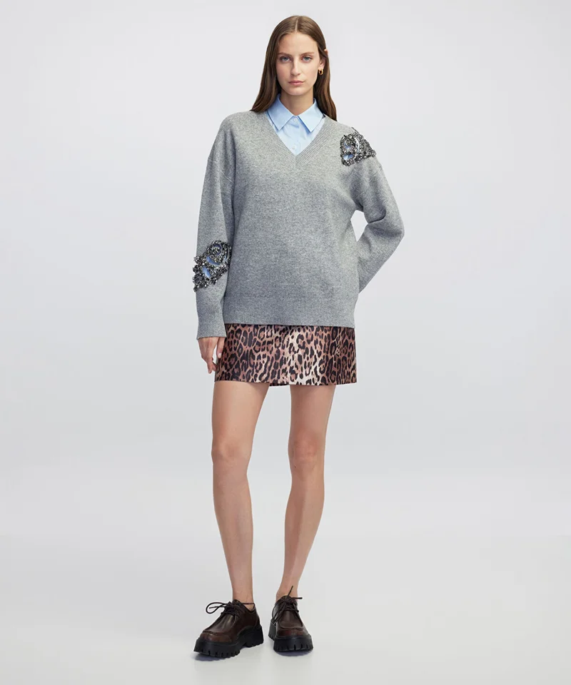 Ipekyol Embellished Knit Sweater