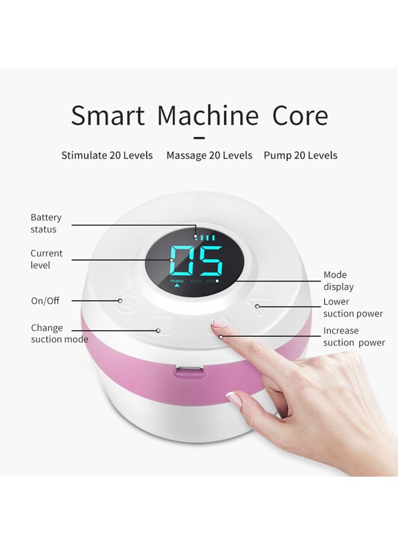 kiddoz Electric Breast Pump, 850Mah Li-Ion Battery, 150Ml Capacity, 20 Adjustable Levels, Anti-Backflow, Portable, Pink  - Image 3