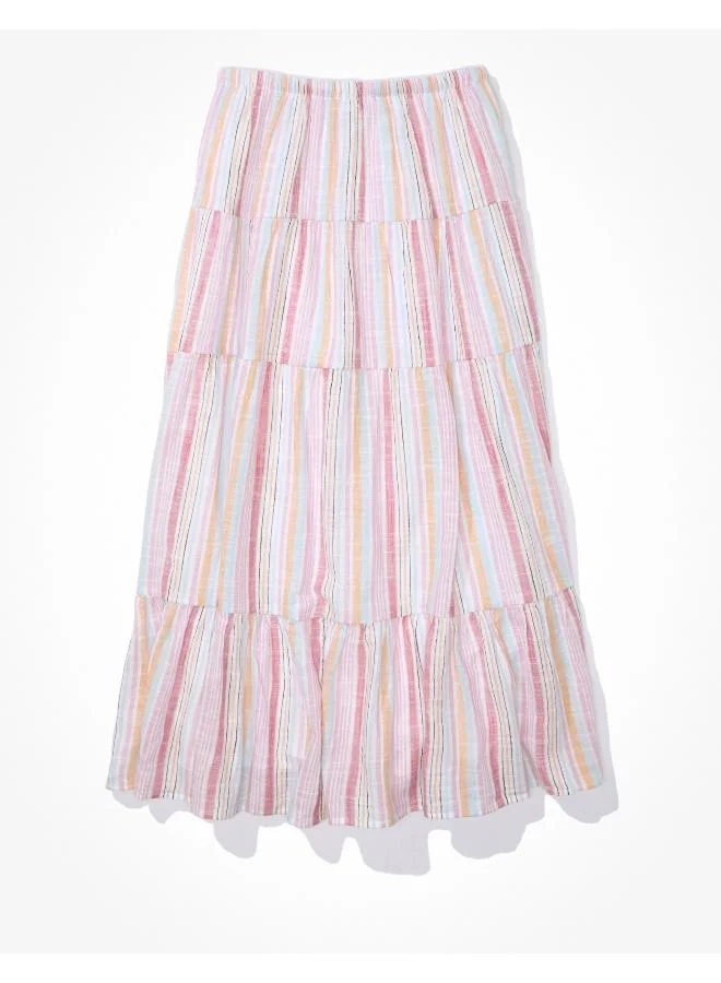 American Eagle Tiered Midi Skirt