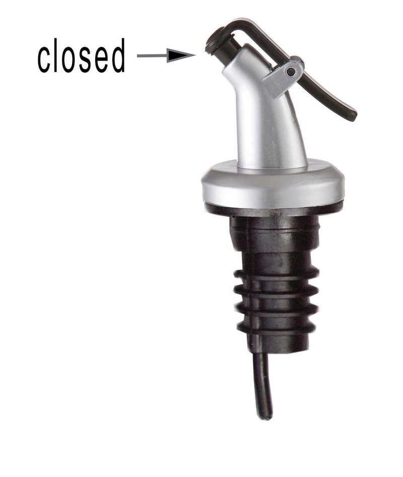 Cuisinox Cruet Oil and Vinegar Bottles Set with Dripless Spouts and Wire Caddy, French Labels - 6 oz each - Image 3